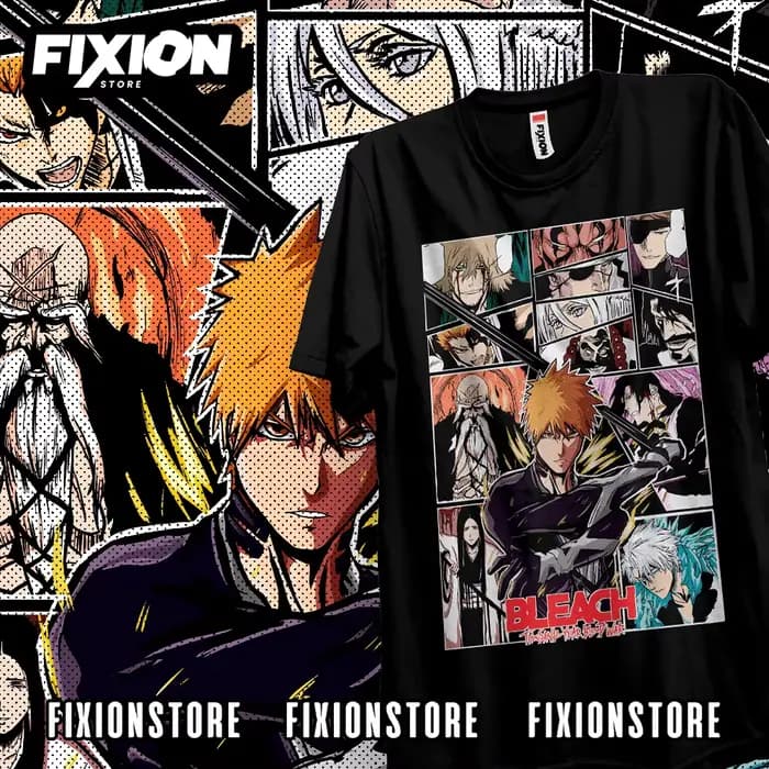 Bleach IS BACK 4 (Ver couleur complète/ Blanco) Anime t-shirt Manga cadeau pour les amateurs d'anime toutes tailles coton