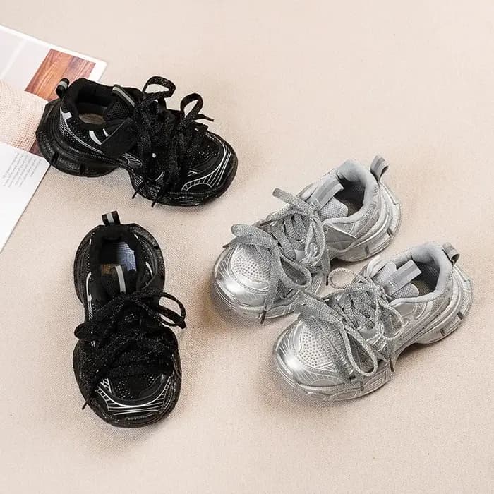 Baskets coordonnantes de style coréen pour enfants