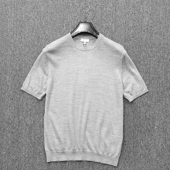 T-shirt à manches courtes et col rond pour hommes