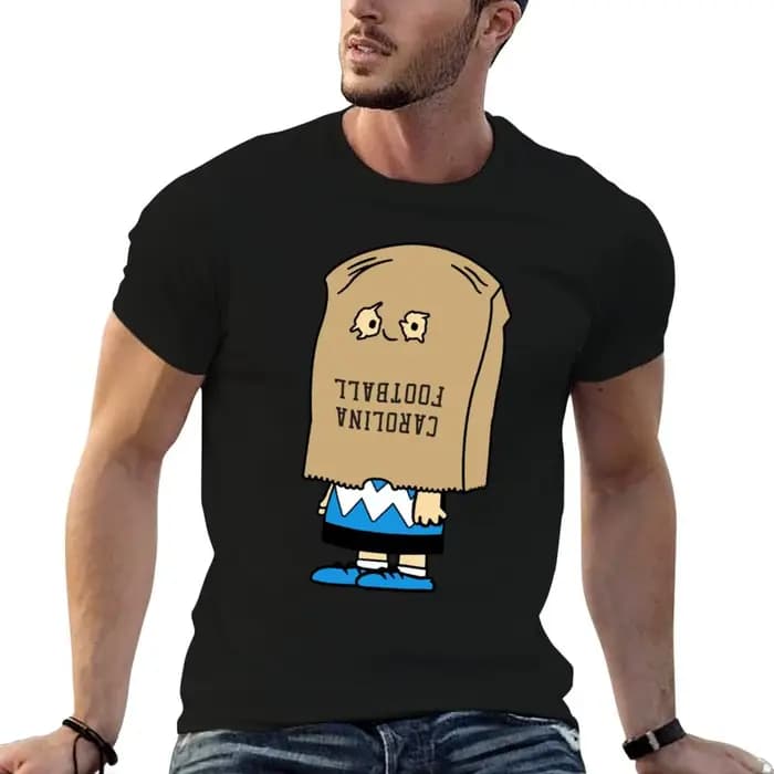 T-shirt Carolina Bag Of Shame pour homme, t-shirt slim fit pour homme, t-shirts en coton pour homme,