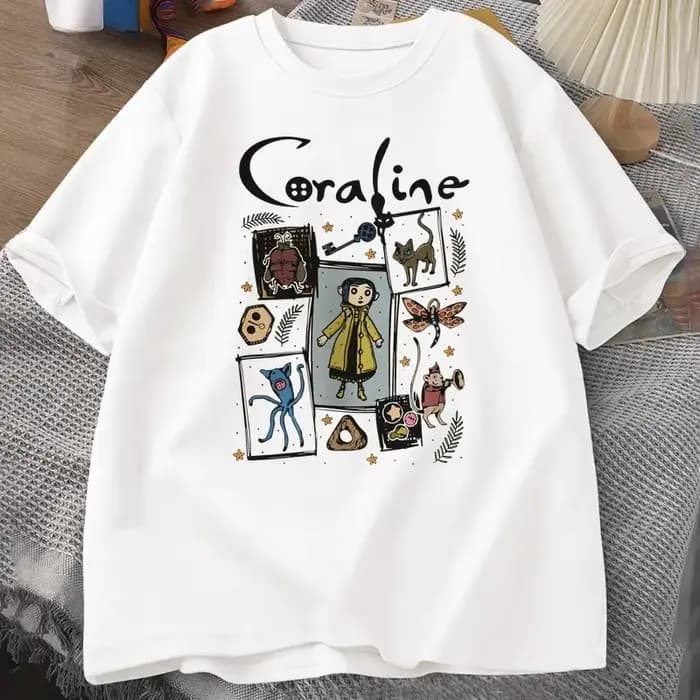 T-shirt Coraline Halloween pour femmes et hommes