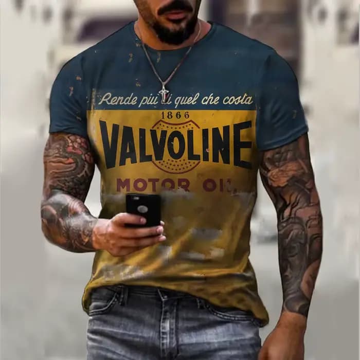 Nouveau T-shirt pour hommes Lemans motif de voiture