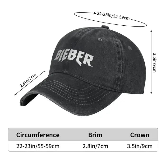 Justins Biebered Logo casquette de Baseball délavé à la mode soleil camionneur chapeau été unisexe-adolescents Kpop