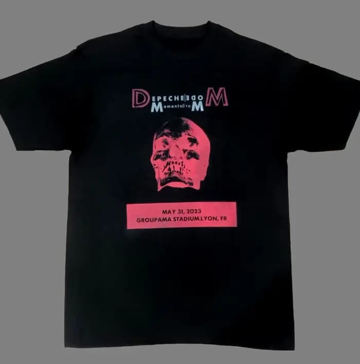 T-shirt graphique Art Black Electronic Combination Depeche Mode Band 100% coton pour hommes et femmes