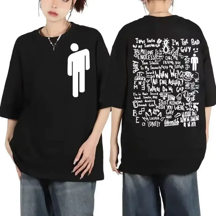 T-shirt en coton Billie Eilish pour homme