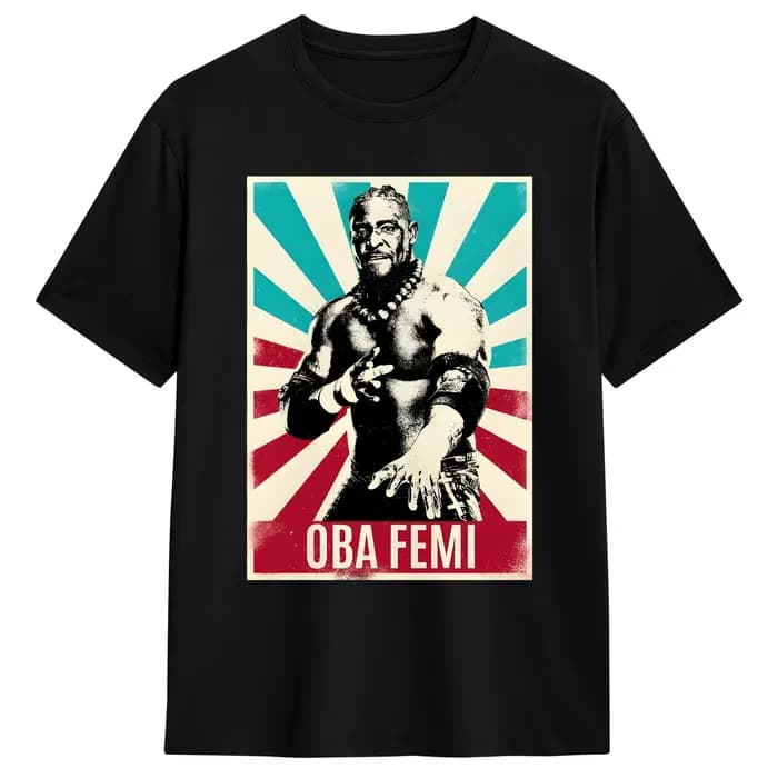 T-shirt vintage rétro Oba Femi pour hommes, t-shirts amusants Y2K, t-shirt d'été à col rond, t-shirt