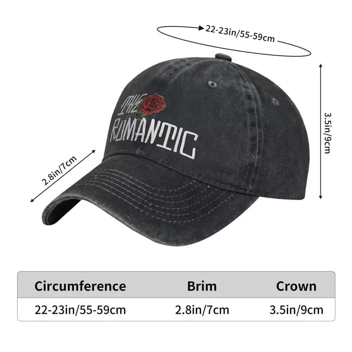 Casquette imprimée Bruno Mars The Romantic Tour 2026 pour hommes et femmes, chapeau de camionneur en coton, couvre-chef quotidien, casquette de baseball réglable