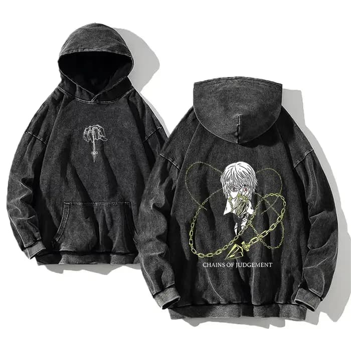 Sweats à capuche déFlexCollege manga pour hommes, pull Harajuku, contient des vêtements en coton PVD, Hunter X Hunter Anime, 2024