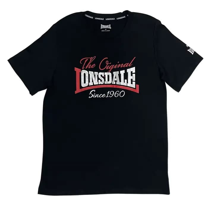 T-shirt col rond en coton LONSDALE British Lion, T-shirt en coton, T-shirt décontracté, T-shirt homm