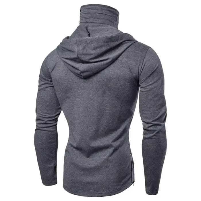 2025 Hommes Cagoule Sweat à capuche zippé Hiver Chaud Sweat-shirt décontracté avec masque facial