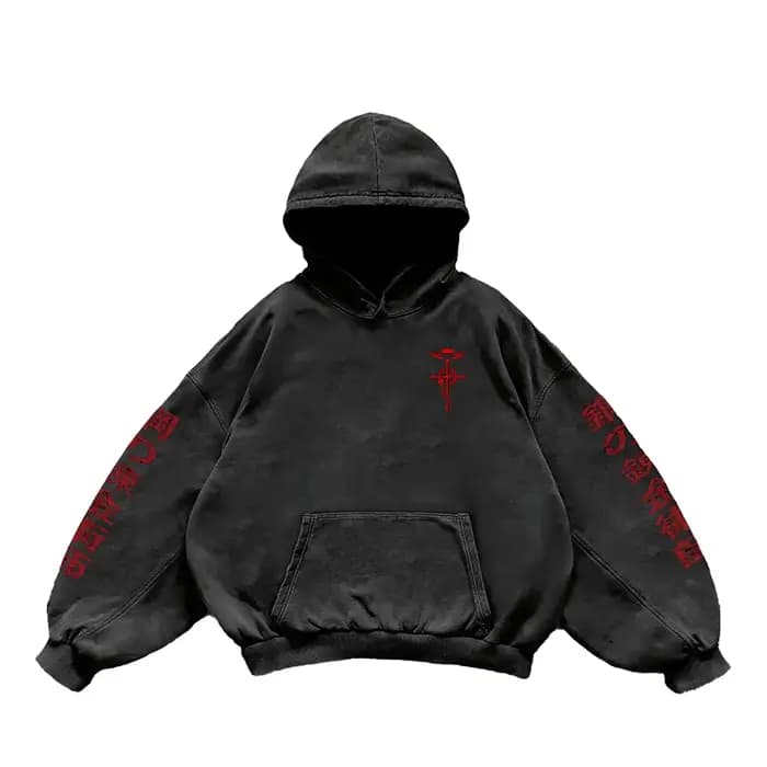 Sweat-Shirt à Capuche en Coton Délavé pour Homme et Femme