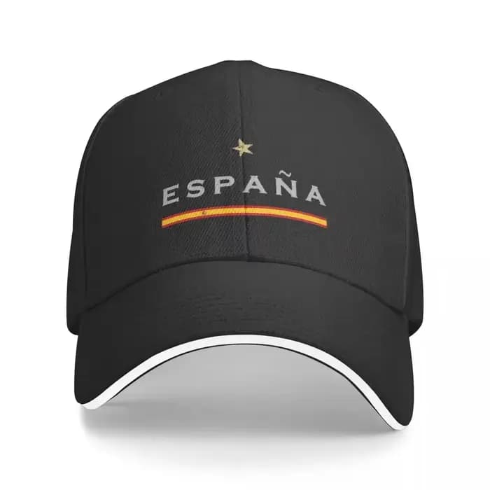 Casquette de baseball personnalisée avec drapeau ESPANA et étoile