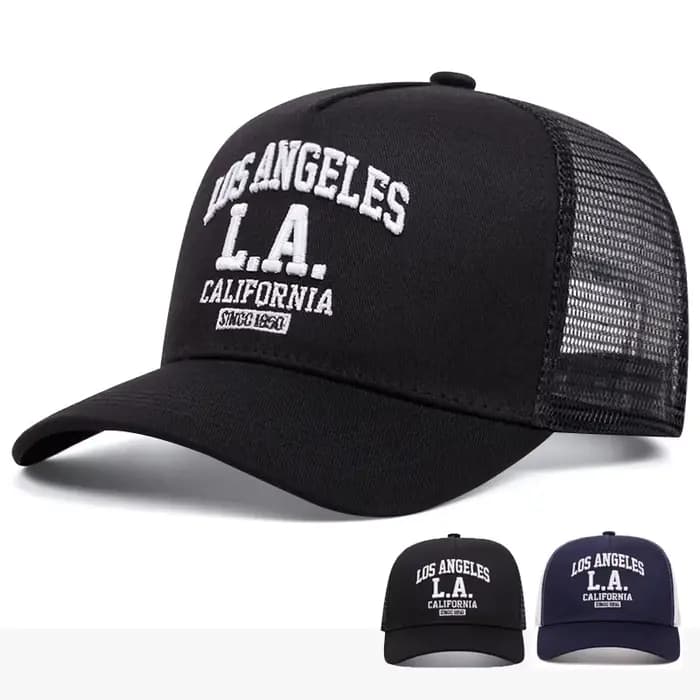 Casquette de sport brodée LOS ANGELES pour hommes et femmes