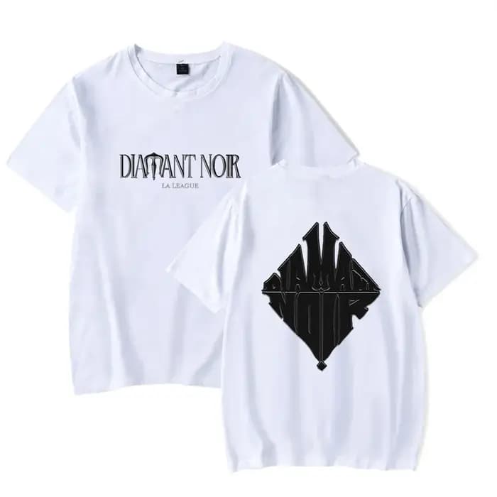 Werenoi Diamant Noir T-shirt Unique à manches courtes hauts