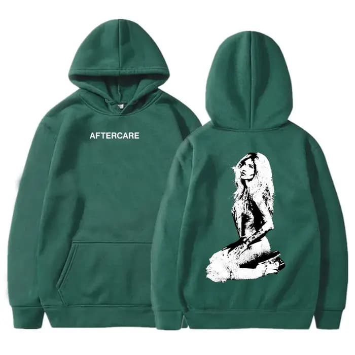 AFTERCARE strass Photo sweat à capuche Nessa Barrett chanteur impression sweats femmes vêtements à manches longues unisexe Streetwear sweats à capuche