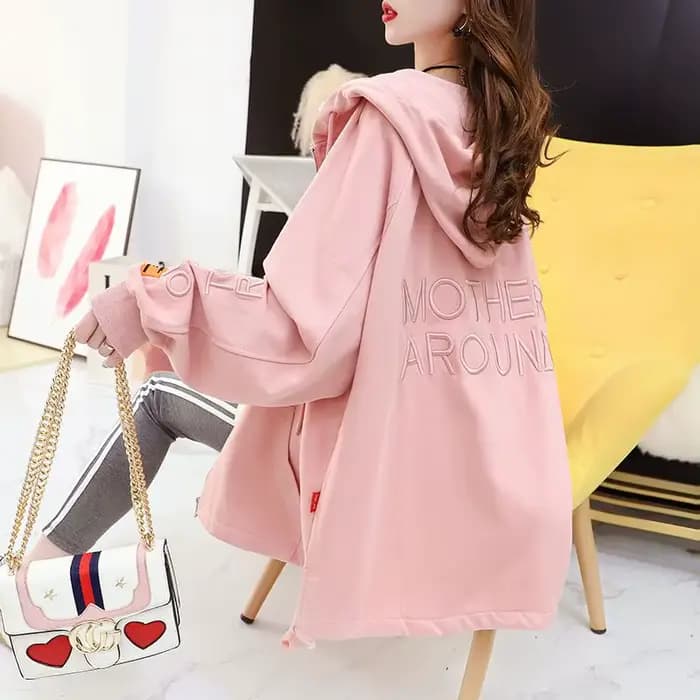Sweat à capuche avec fermeture éclair pour femme