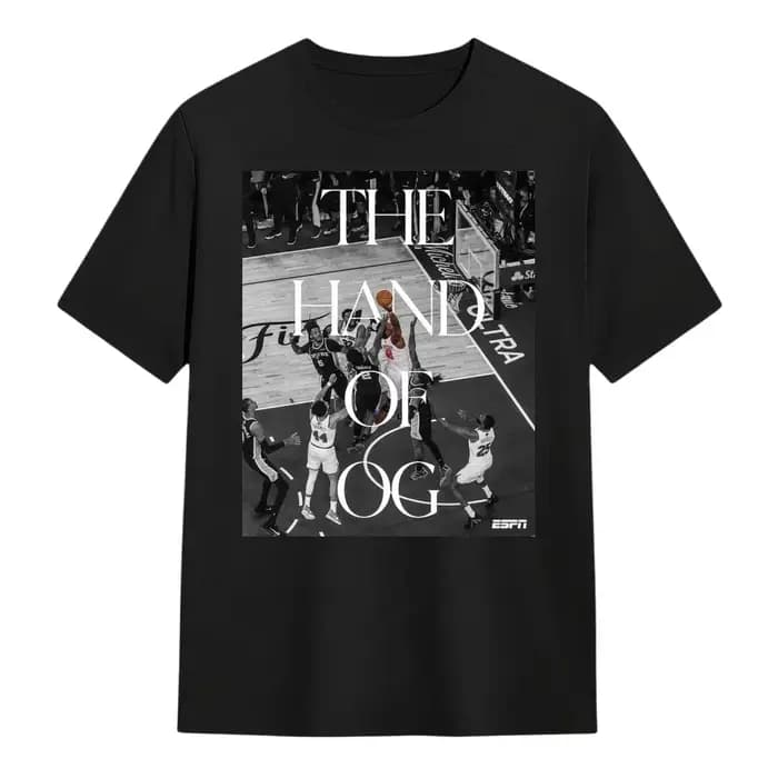 Nouveau T-shirt 2026 The Hand Of OG Knicks Vs Spurs pour les fans