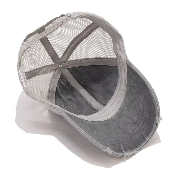 IEFB Style américain nouvelle mode casquette de Baseball en détresse hommes femmes lavé capote maille bec de canard casquettes Protection solaire en plein air 9X111