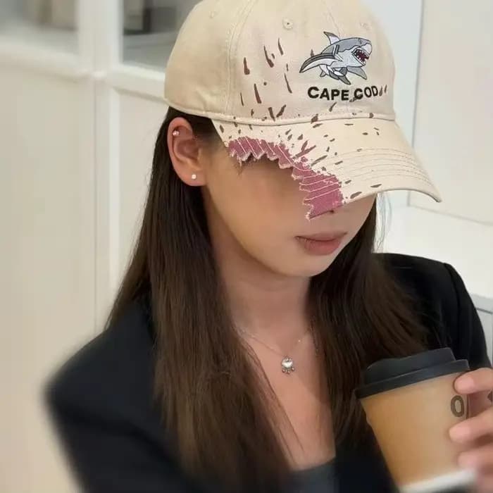 Casquette de Baseball morsure de requin pour hommes et femmes