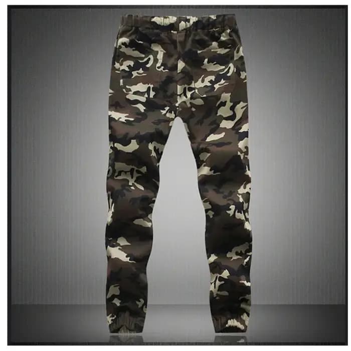 Pantalon de jogging militaire camouflage pour homme 2026 – Coton pur – Printemps/Automne – Coupe cra