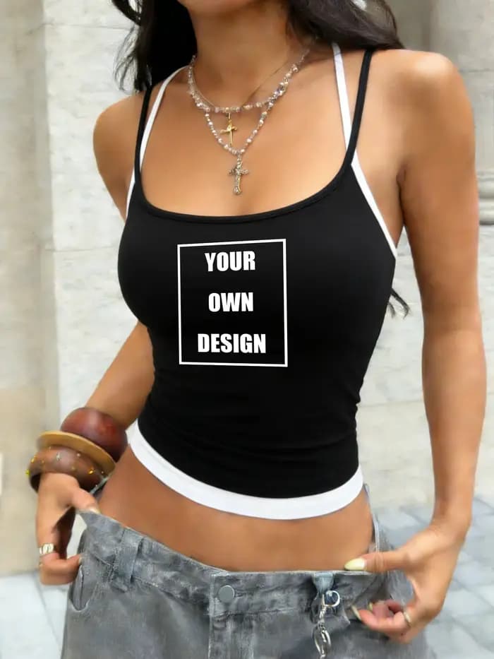 Débardeurs personnalisés avec logo graphique pour femmes