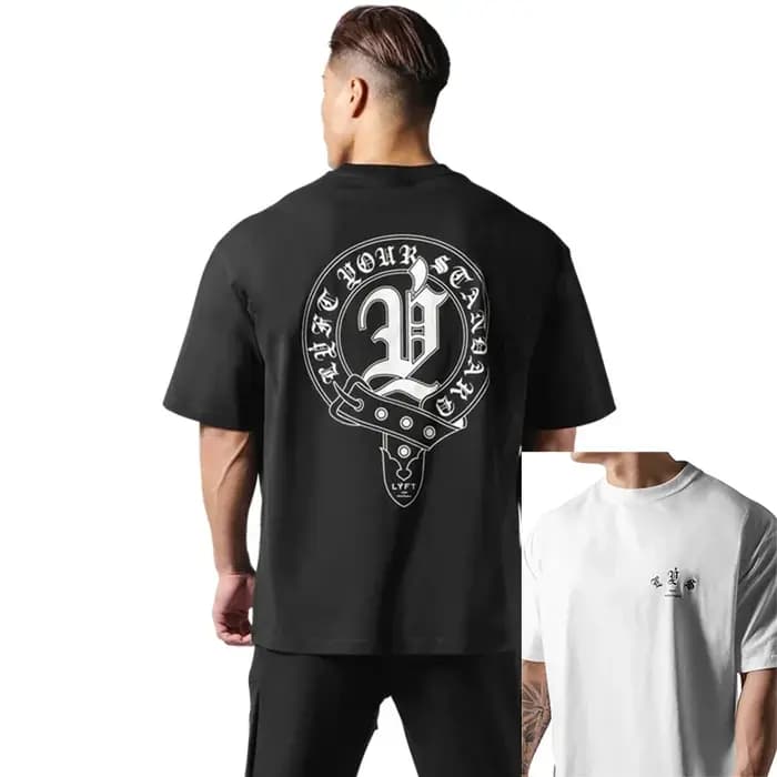 CircFT-T-Shirt à Manches Courtes en Coton pour Homme