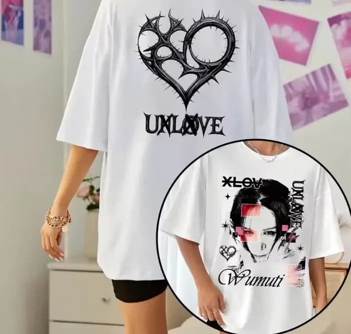 T-shirt graphique rétro XLOV UXLXVE 2026 pour hommes et femmes