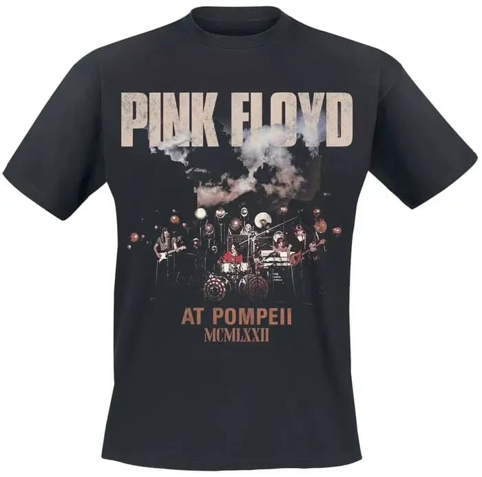 T-shirt décontracté en coton avec motif de la groupe Pink Floyd