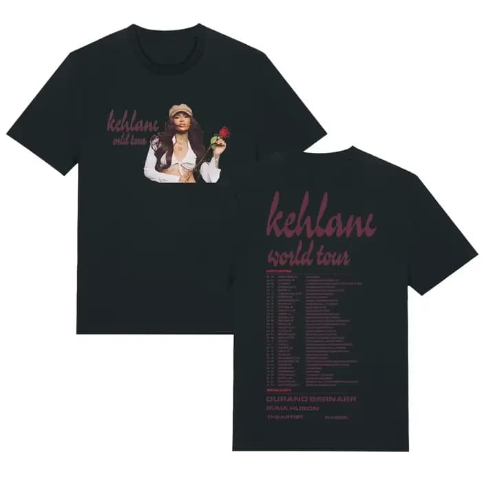 T-shirts Kehlani World Tour 2026 – T-shirt décontracté imprimé tendance pour femme, hauts d'été en c