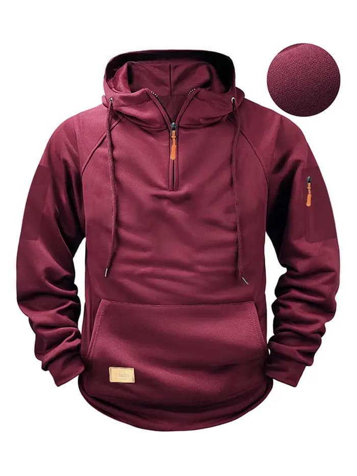 Sweat-shirt à capuche zippé à manches longues pour homme – Nouvelle collection décontractée pour l'extérieur et le streetwear