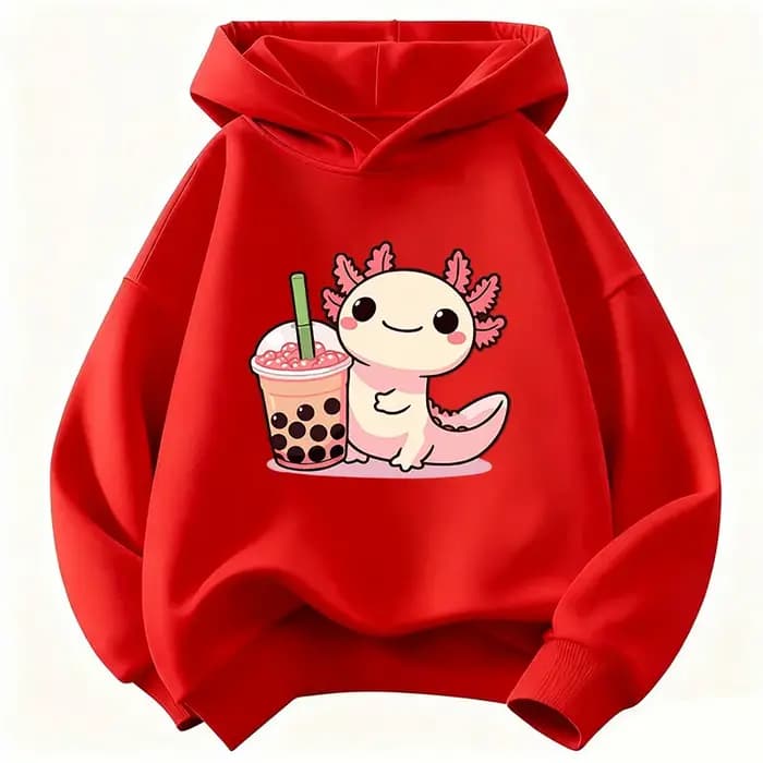 Sweat-shirt à capuche avec motif animal Y2k pour enfants, sweat-shirt à capuche pour garçons et filles, vêtements décontractés à capuche, vêtements de bande dessinée