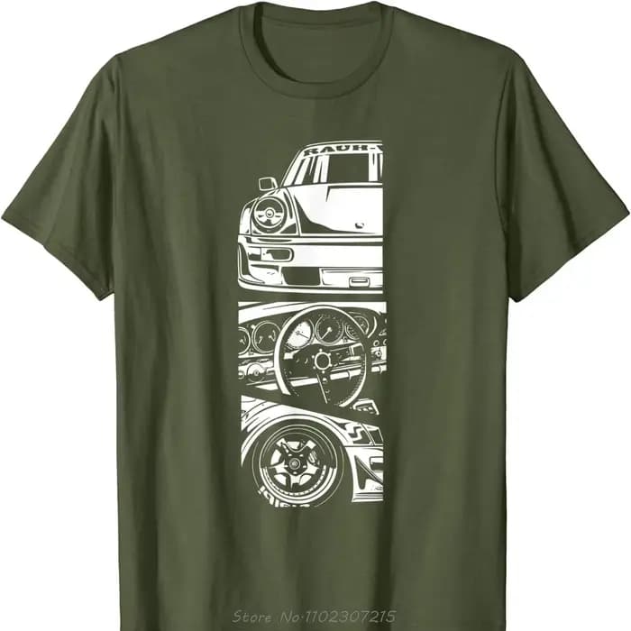 Vêtements pour hommes JDM japonais automobile rétro course surdimensionné T-shirt Tuning voiture Fitness