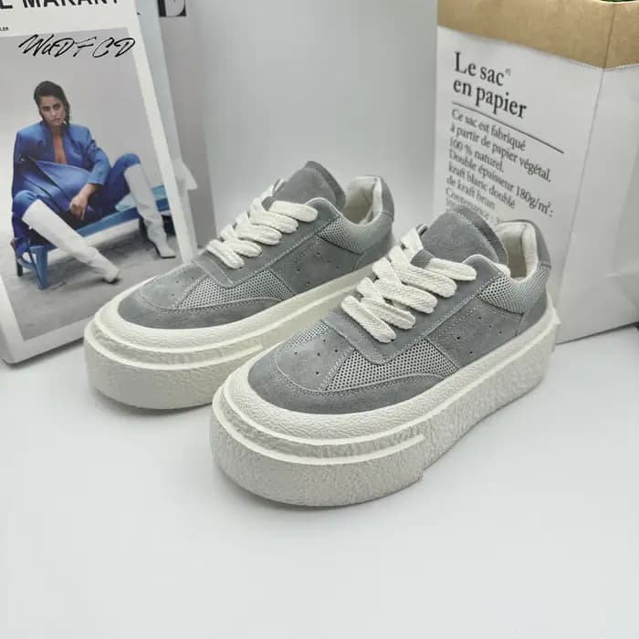 Encounaker-Chaussures de dehors à Plateforme Plate en Cuir NuSO k pour Homme