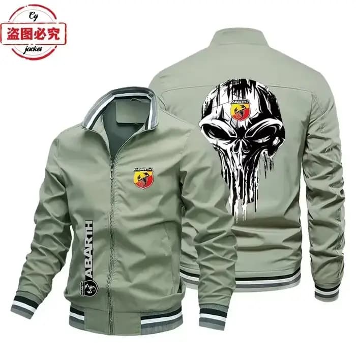 Veste à logo ABARTH, veste ample à manches longues pour homme