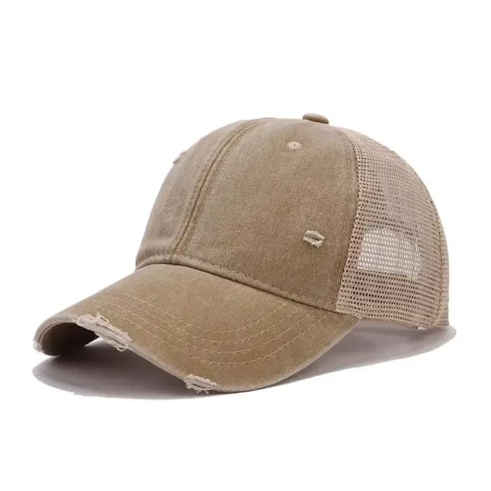 IEFB Style américain nouvelle mode casquette de Baseball en détresse hommes femmes lavé capote maille bec de canard casquettes Protection solaire en plein air 9X111