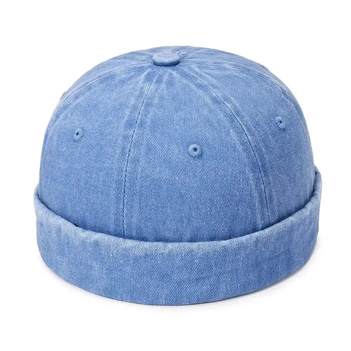 Hommes Denim Hip Hop chapeaux Skullies Casquette été Bonnet chapeau sans bride Docker