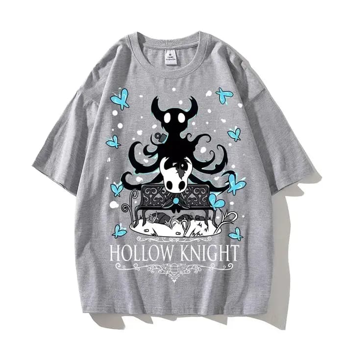 T-shirt Hollow Knight en coton pour hommes, de haute qualité, culture pop, punk, t-shirt numérique, anime classique, ChimUniversity, harajuku