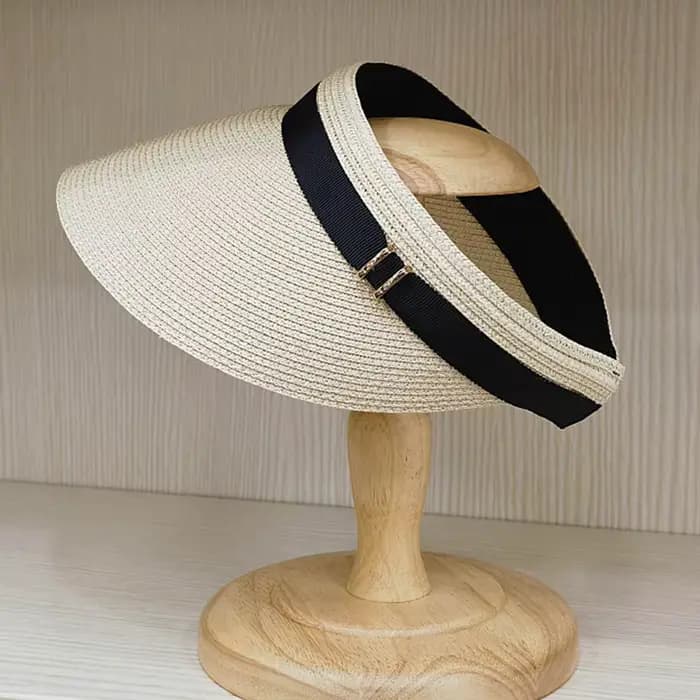 Casquette pare-soleil d'été à large bord pour femme