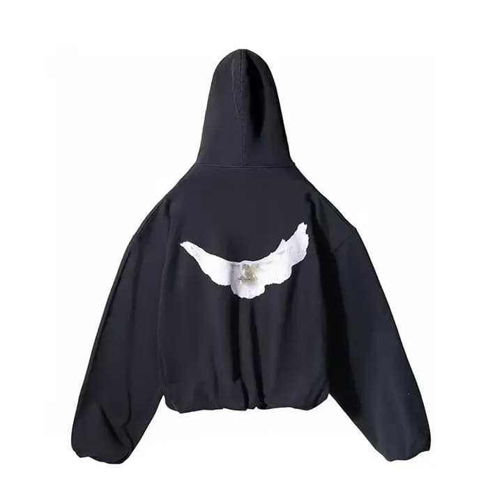 KANYE WEST Peace Pigeon Hoodie High Street YZY Double-Layer Single Layer Heavyweight Hooded Pullover