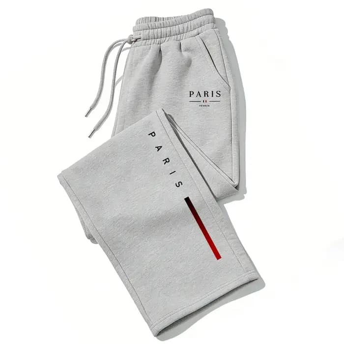 Pantalon large imprimé PARIS, collection 2026, pour homme et femme, automne-hiver, décontracté, haut