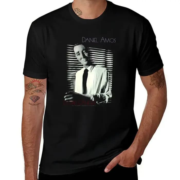 Daniel Amos - DA - T-shirt Doppelganger décontracté, style streetwear basique
