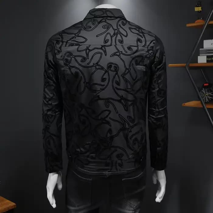 Blouson aviateur flocage de luxe pour hommes