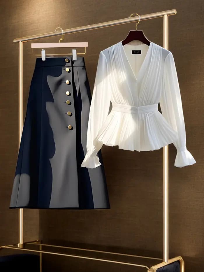 Chemise blanche de luxe pour femmes