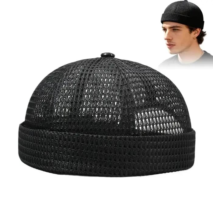 Casquette Docker d'été pour homme, casquette sans visière en maille, casquette de sport d'extérieur,