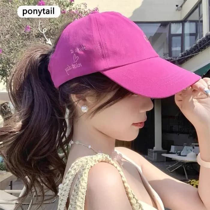 Casquette de baseball à visière vide respirante anti-UV pour femme