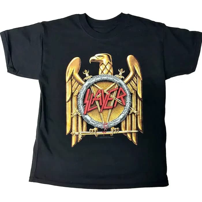 T-Shirt en coton avec image de la bande Hell Awaits Slayer, Streetwear d'été pour hommes et femmes