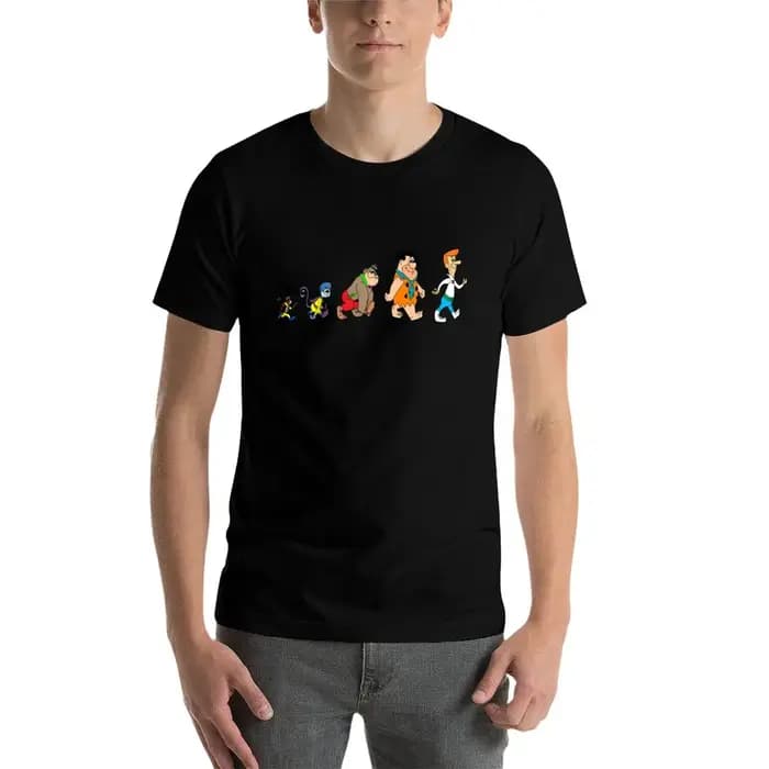 Hanna Barbera Evolution T-Shirt Vêtements Kawaii