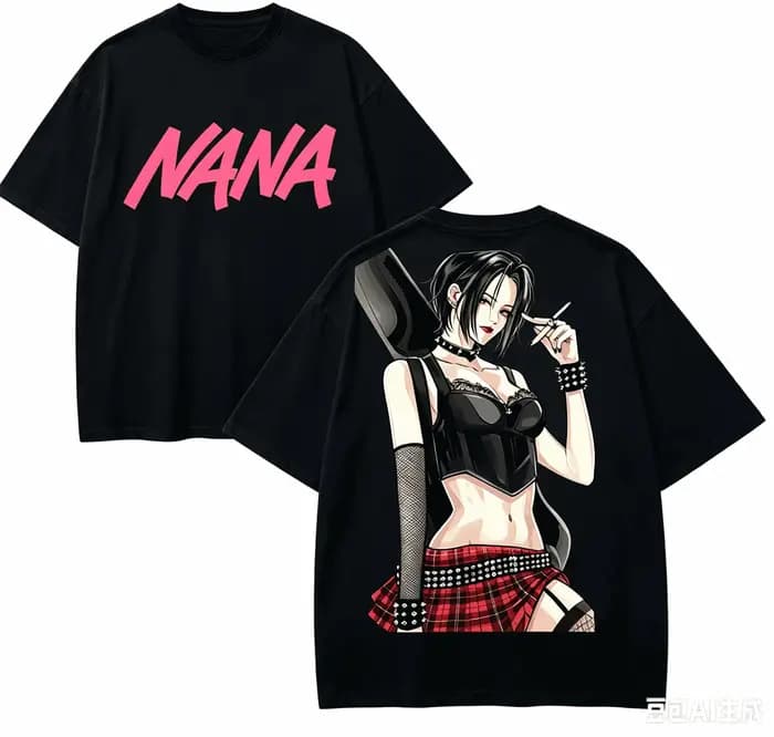 T-shirt Nana Anime Lover en coton Harajuku