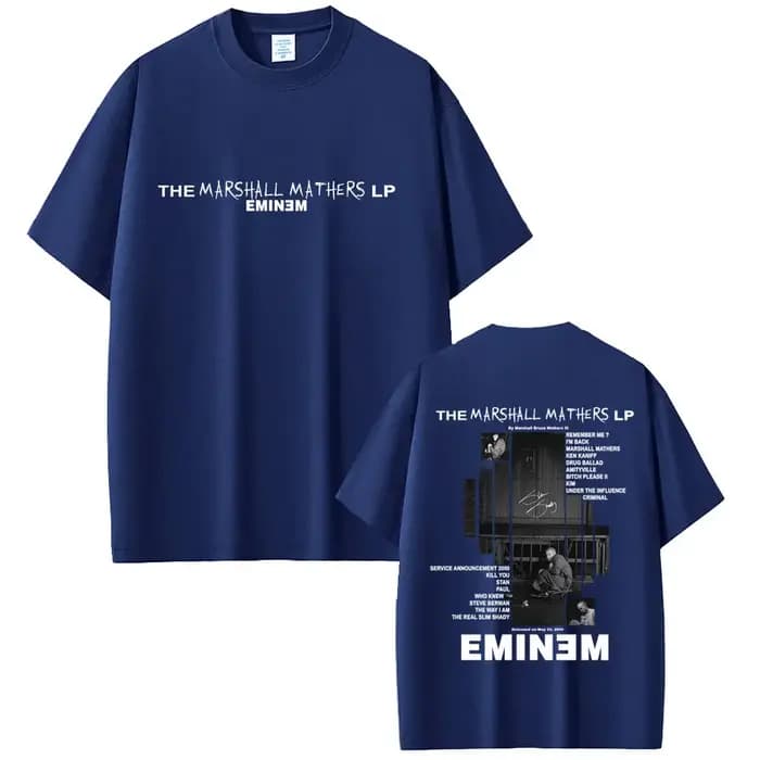 Rappeur Eminem 2000 Album graphique T-shirt hommes femmes vêtements Hip Hop mode surdimensionné T-shirts