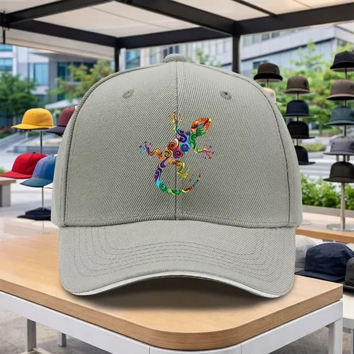 Casquette de baseball Swirling Gecko unisexe, réglable, à visière incurvée, pour sports de plein air, décontractée